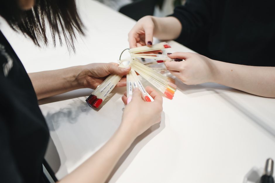 Nail salon manicure treatment